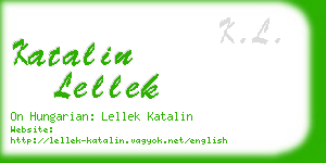 katalin lellek business card